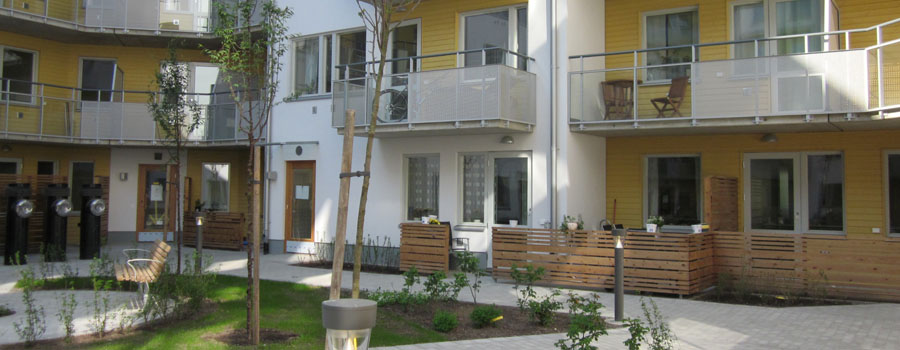 Kvarteret Perrongen gårdsbild